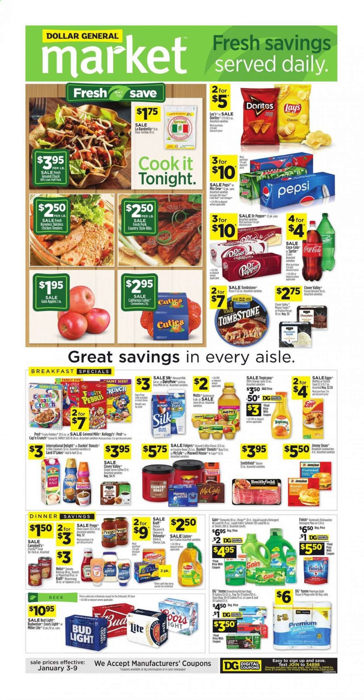 Dollar General (KY) Weekly Ad Flyer January 3 to January 9
