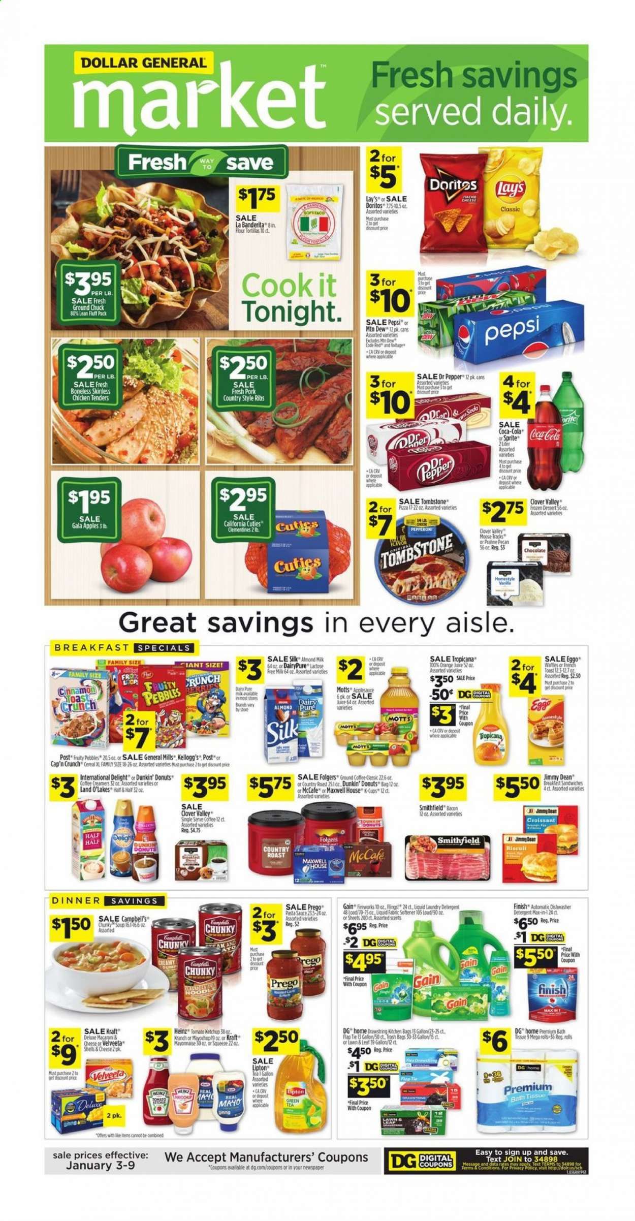 Dollar General (AL, GA, KY, LA, TN) Weekly Ad Flyer January 3 to January 9