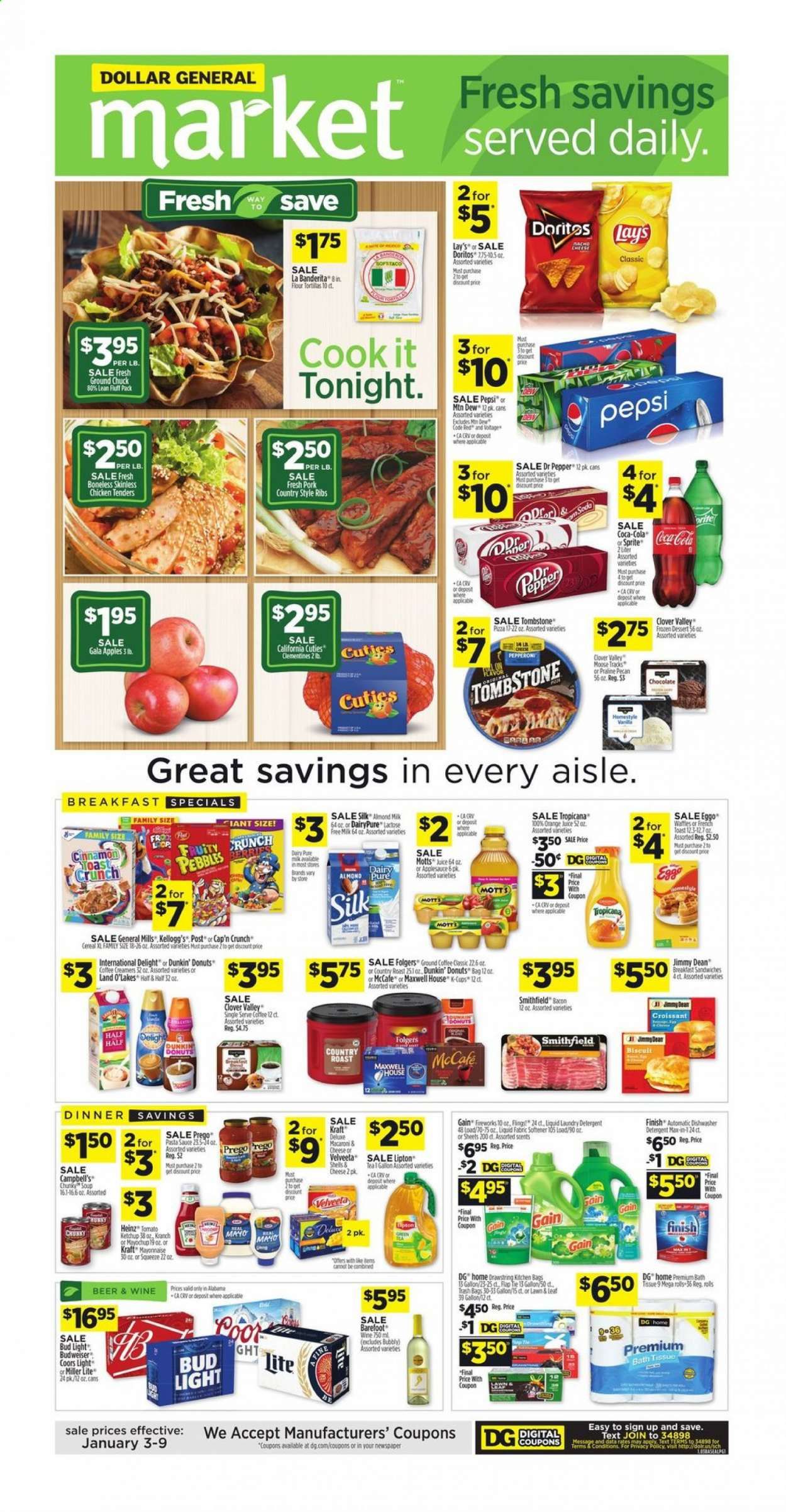 Dollar General (AL) Weekly Ad Flyer January 3 to January 9