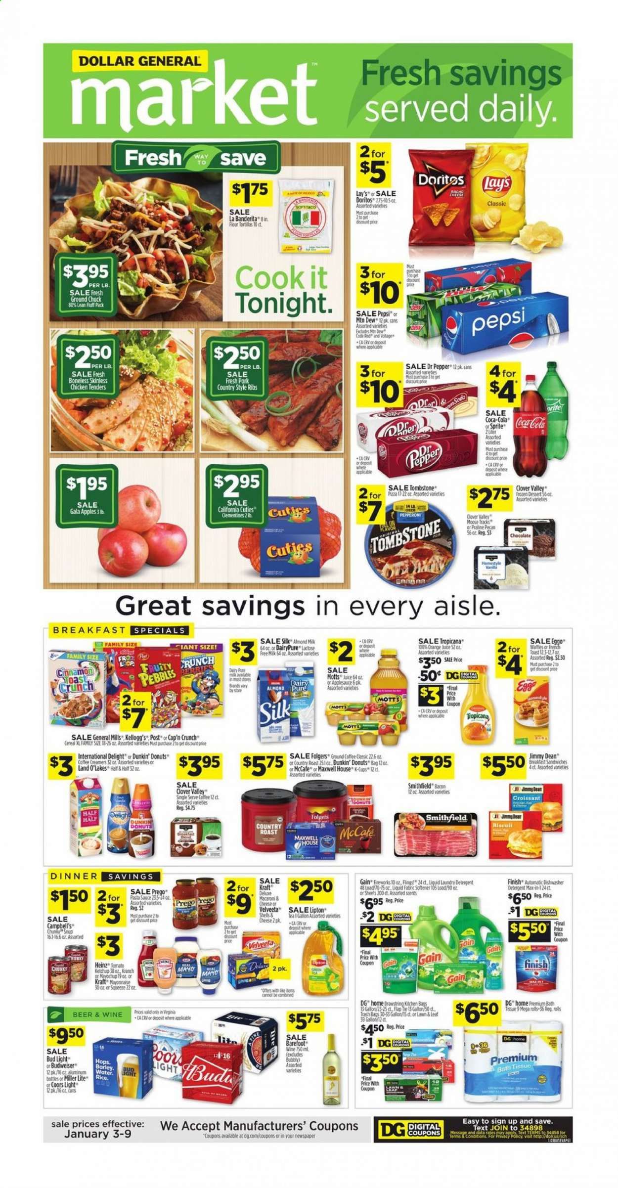 Dollar General (VA) Weekly Ad Flyer January 3 to January 9