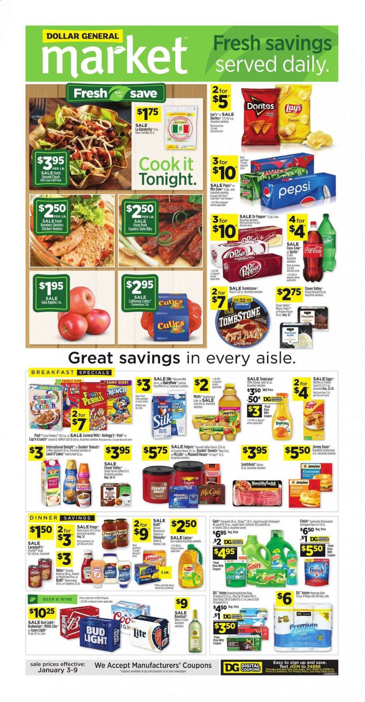 Dollar General (WV) Weekly Ad Flyer January 3 to January 9