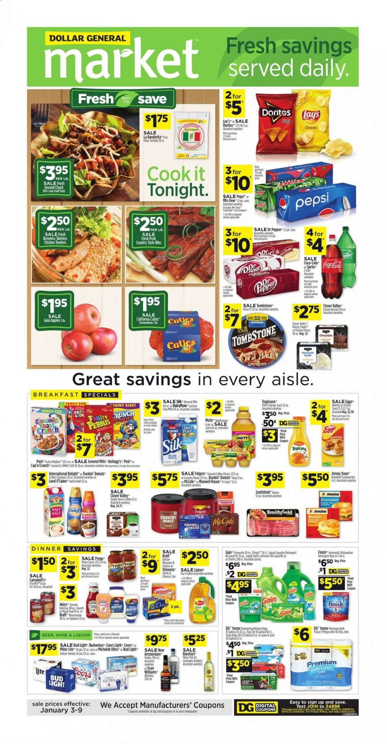 Dollar General (NV) Weekly Ad Flyer January 3 to January 9