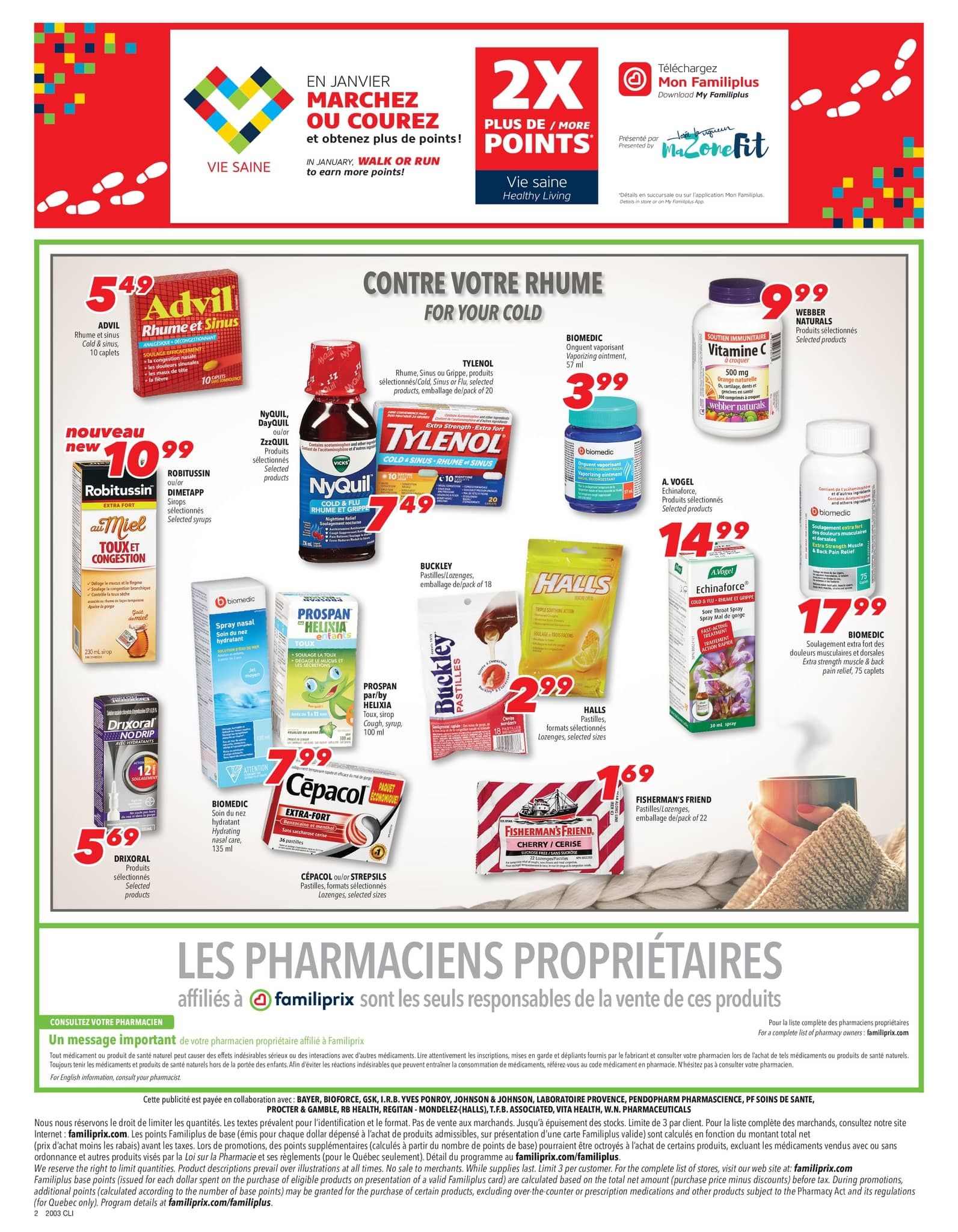 Familiprix Clinique Flyer January 16 to 22