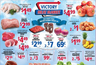 Victory Meat Market Flyer January 14 to 18