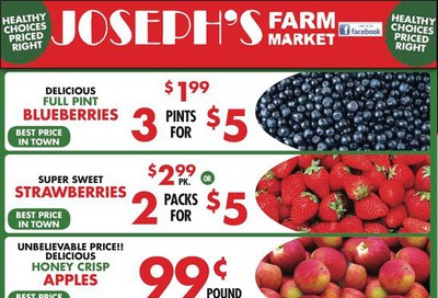 Joseph's Farm Market Flyer January 15 to 20