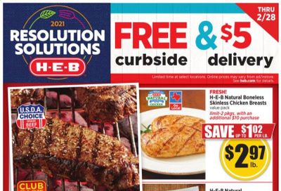 H-E-B (TX) Weekly Ad Flyer January 6 to January 12