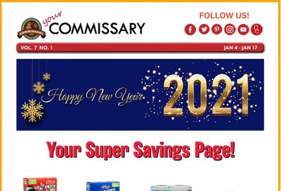 Commissary Weekly Ad Flyer January 4 to January 17