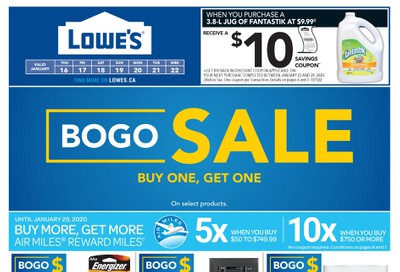 Lowe's Flyer January 16 to 22