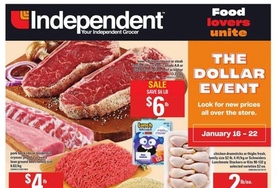 Independent Grocer (ON) Flyer January 16 to 22