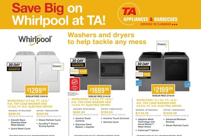 TA Appliances and Barbecues Flyer January 9 to 29
