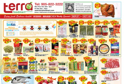 Terra Foodmart Flyer September 27 to October 3