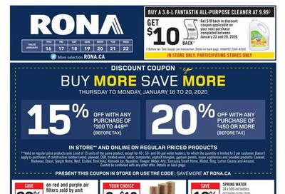 Rona (West) Flyer January 16 to 22
