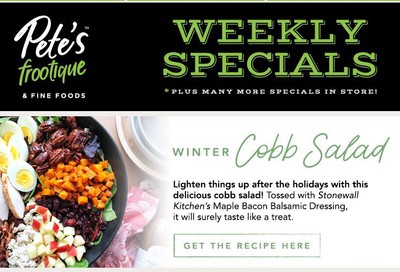 Pete's Fine Foods Flyer January 16 to 22