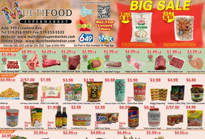 MultiFood Supermarket Flyer January 16 to 22