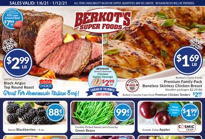 Berkot's Super Foods Weekly Ad Flyer January 6 to January 12, 2021