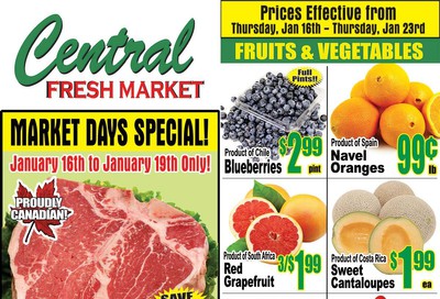 Central Fresh Market Flyer January 16 to 23