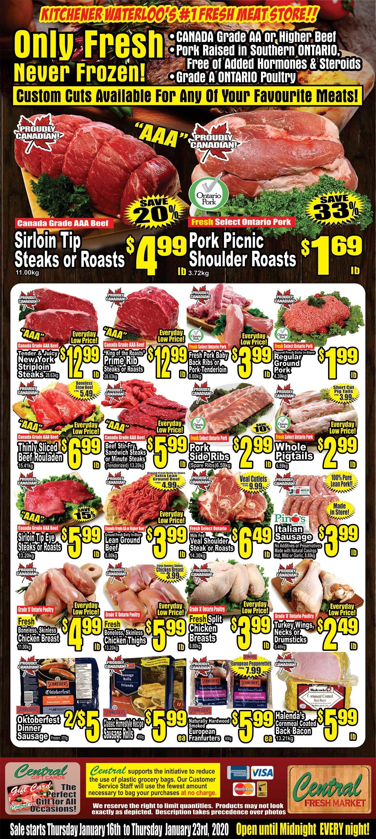 Central Fresh Market Flyer January 16 to 23