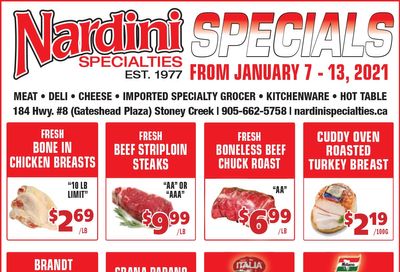 Nardini Specialties Flyer January 7 to 13
