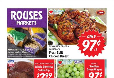 Rouses Markets (AL, LA, MS) Weekly Ad Flyer January 6 to January 13