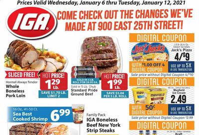 IGA Weekly Ad Flyer January 6 to January 12