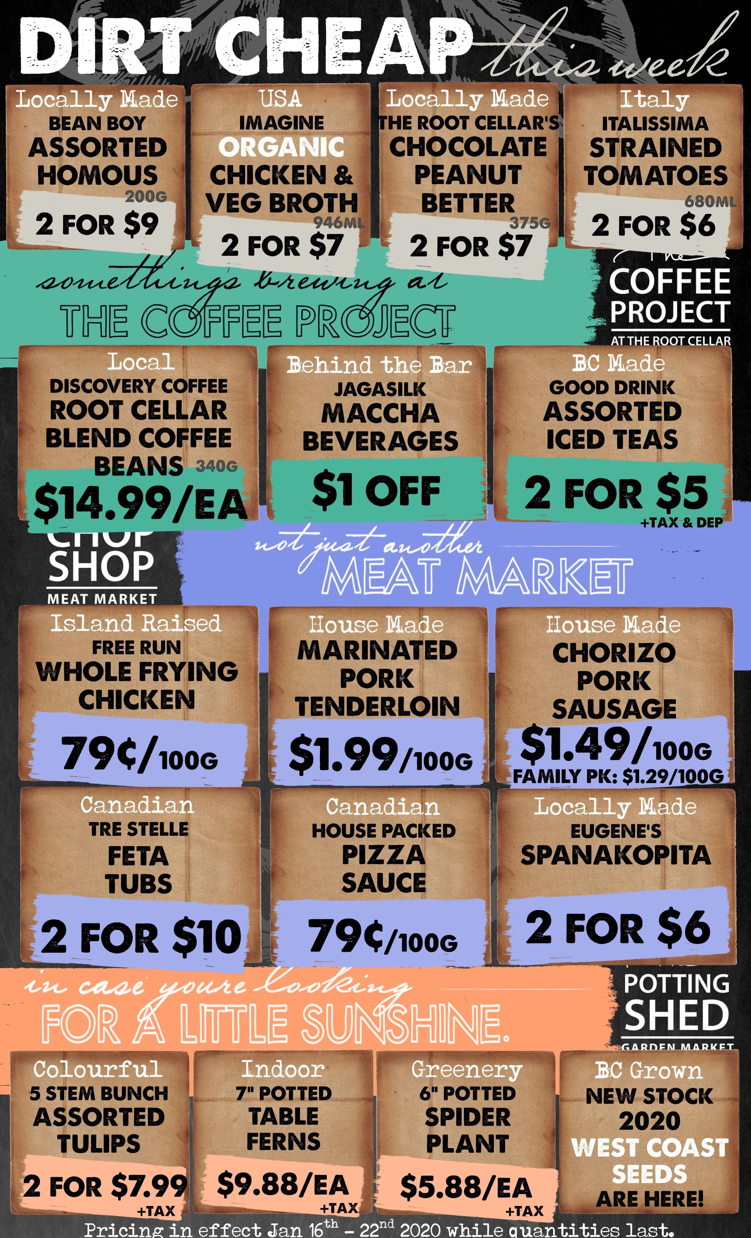 The Root Cellar Flyer January 16 to 22