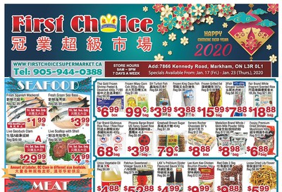 First Choice Supermarket Flyer January 17 to 23