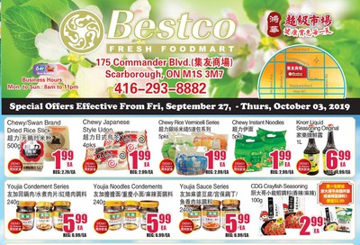 BestCo Food Mart (Scarborough) Flyer September 27 to October 3