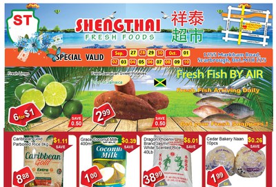 Shengthai Fresh Foods Flyer September 27 to October 10