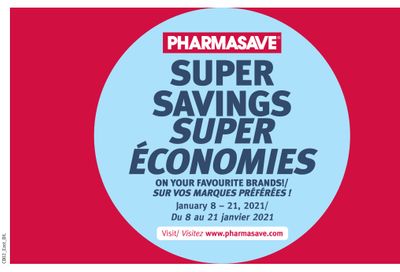 Pharmasave (NB) Super Savings Flyer January 8 to 21