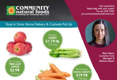 Community Natural Foods Flyer January 7 to 13