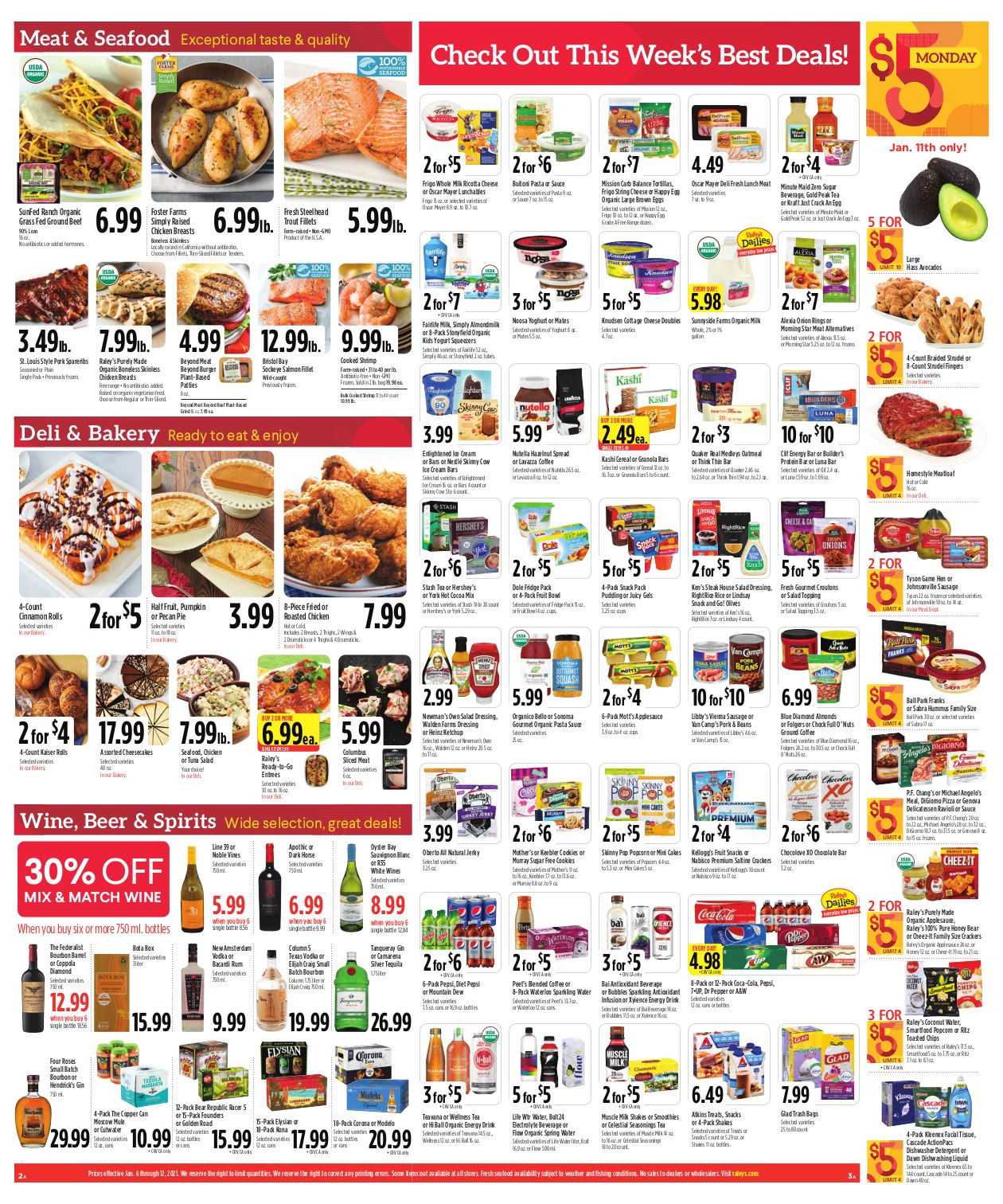 Raley's Weekly Ad Flyer January 6 to January 12, 2021