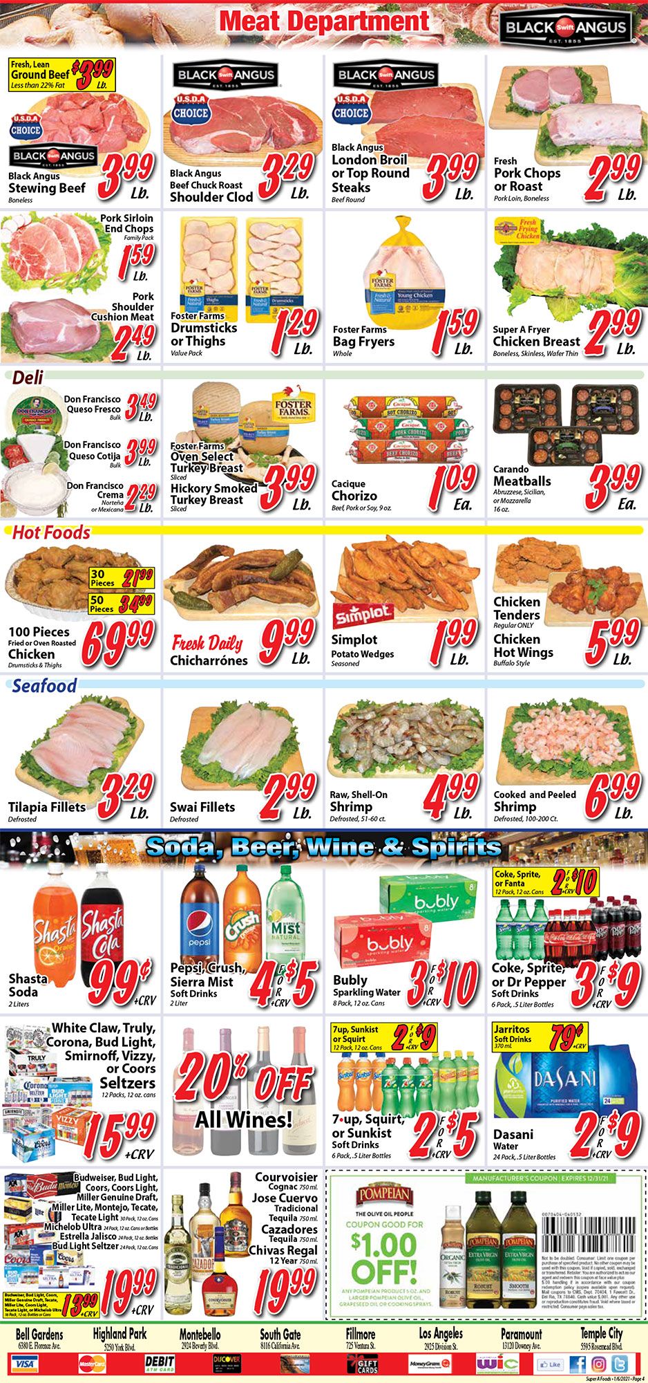 Super A Foods Weekly Ad Flyer January 6 to January 12, 2021
