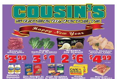 Cousin's Supermarket Weekly Ad Flyer January 1 to January 15, 2021