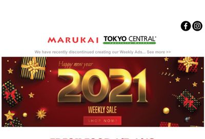 Marukai Weekly Ad Flyer January 7 to January 13, 2021