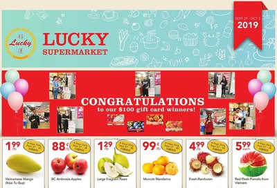 Lucky Supermarket (Surrey) Flyer September 27 to October 3