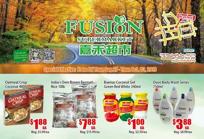 Fusion Supermarket Flyer September 27 to October 3