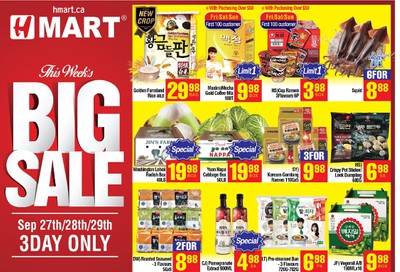 H Mart (West) Flyer September 27 to October 3