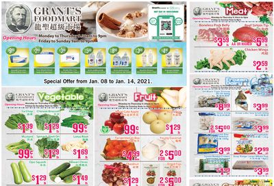 Grant's Food Mart Flyer January 8 to 14