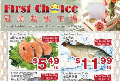 First Choice Supermarket Flyer January 8 to 14