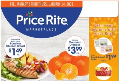 Price Rite (CT, MA, MD, NH, NJ, NY, PA, RI) Weekly Ad Flyer January 8 to January 14