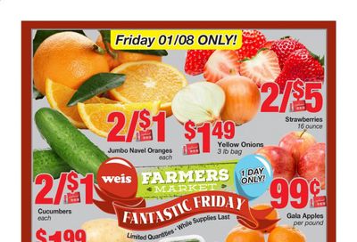 Weis Weekly Ad Flyer January 8 to January 8