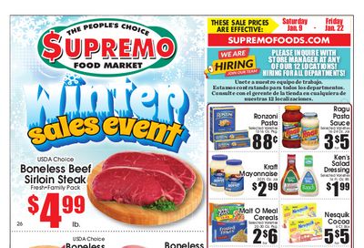 Supremo Food Market Weekly Ad Flyer January 9 to January 22, 2021