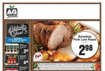 AG Foods Flyer January 10 to 16