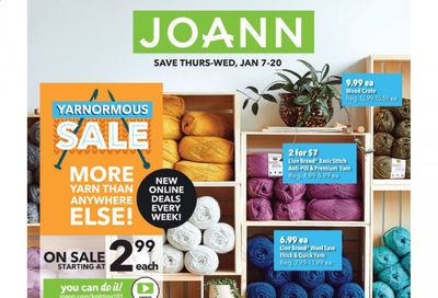 JOANN Weekly Ad Flyer January 7 to January 20