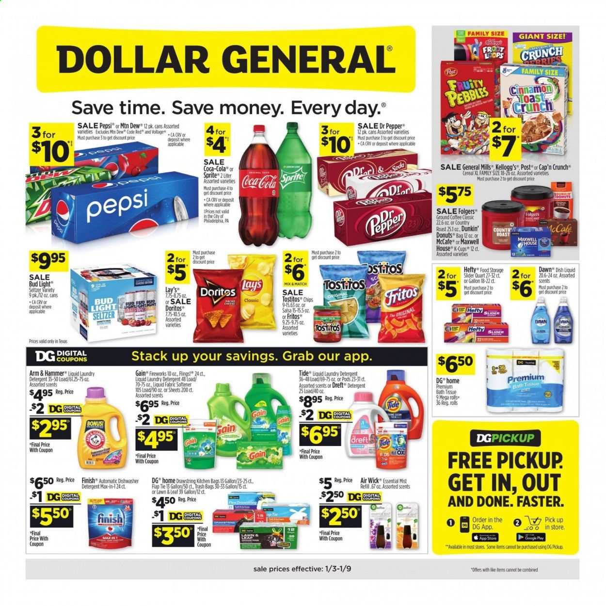 Dollar General (TX) Weekly Ad Flyer January 10 to January 10
