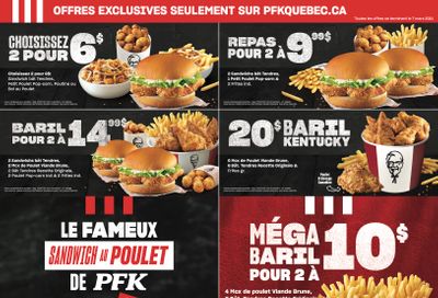 KFC Canada Coupons (QC, Gatineau), until March 7, 2021
