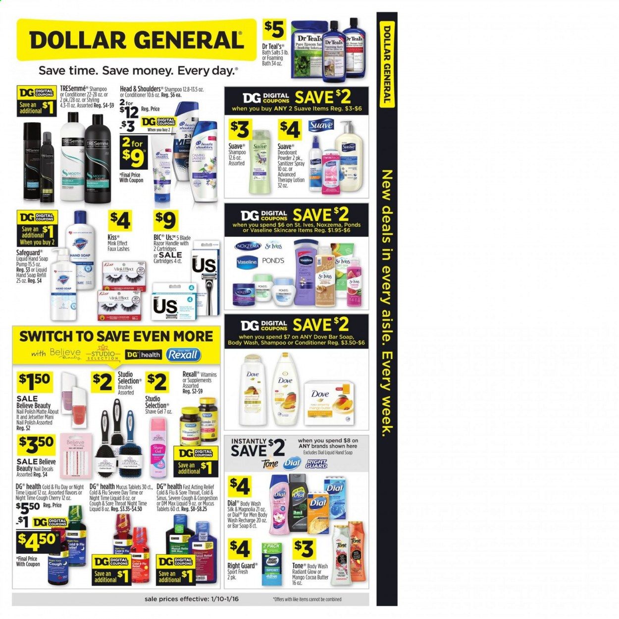 Dollar General (CA) Weekly Ad Flyer January 10 to January 16