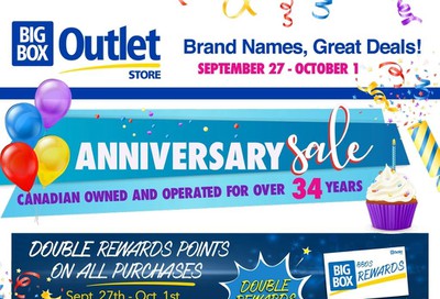 Big Box Outlet Store Flyer September 27 to October 1