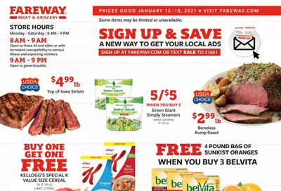 Fareway (IA, IL, MN, MO, NE, SD) Weekly Ad Flyer January 12 to January 18