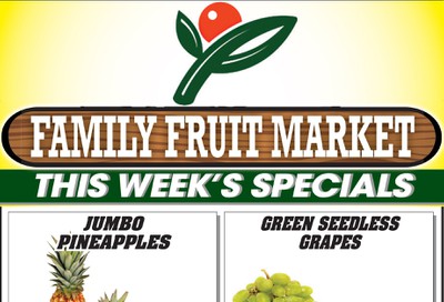 Family Fruit Market Flyer September 28 and 29
